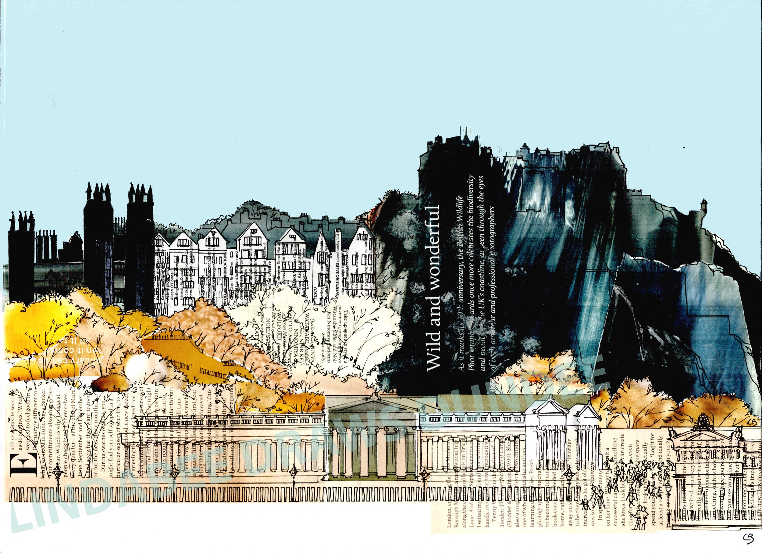 LB 52 Edinburgh Castle Wild & Wonderful — Lindabee Draws Dundee